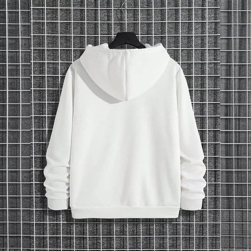 Men's Hoodie 2025 Fashion Warm Pullover Sweatshirt Casual Sporty Streetwear Male Hooded Top for Home Outdoor Fall Winter Outwear