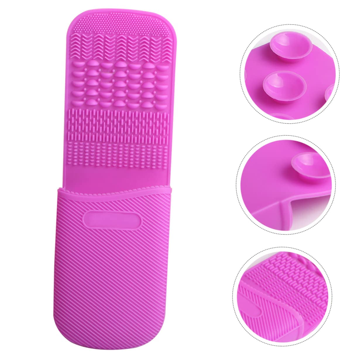Silicone Makeup Brush Cleaning Pad Cosmetics Brush Cleaner Mat for Effortless Daily Cleaning and Travel Compact Design Silicone Material