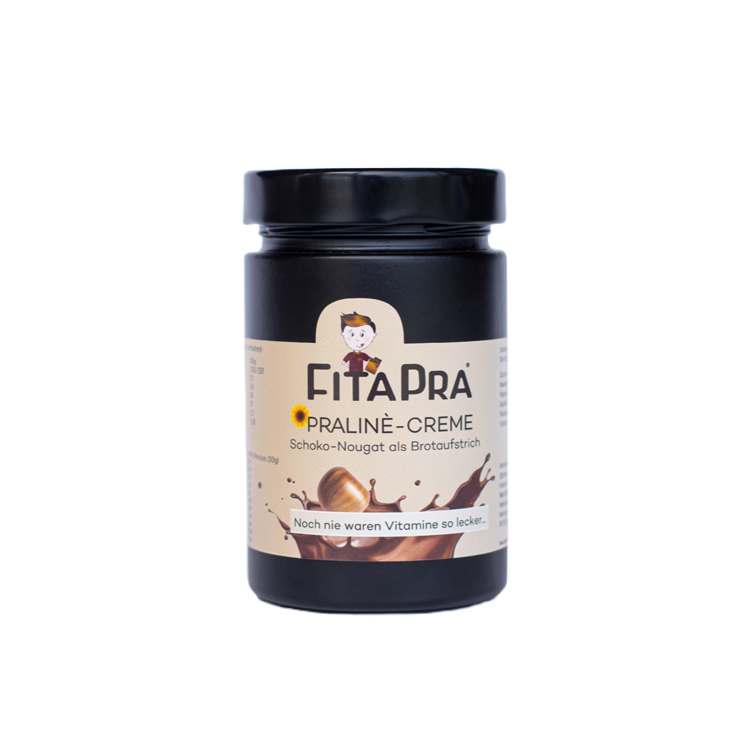 Chocolate nougat spread with 10 vitamins