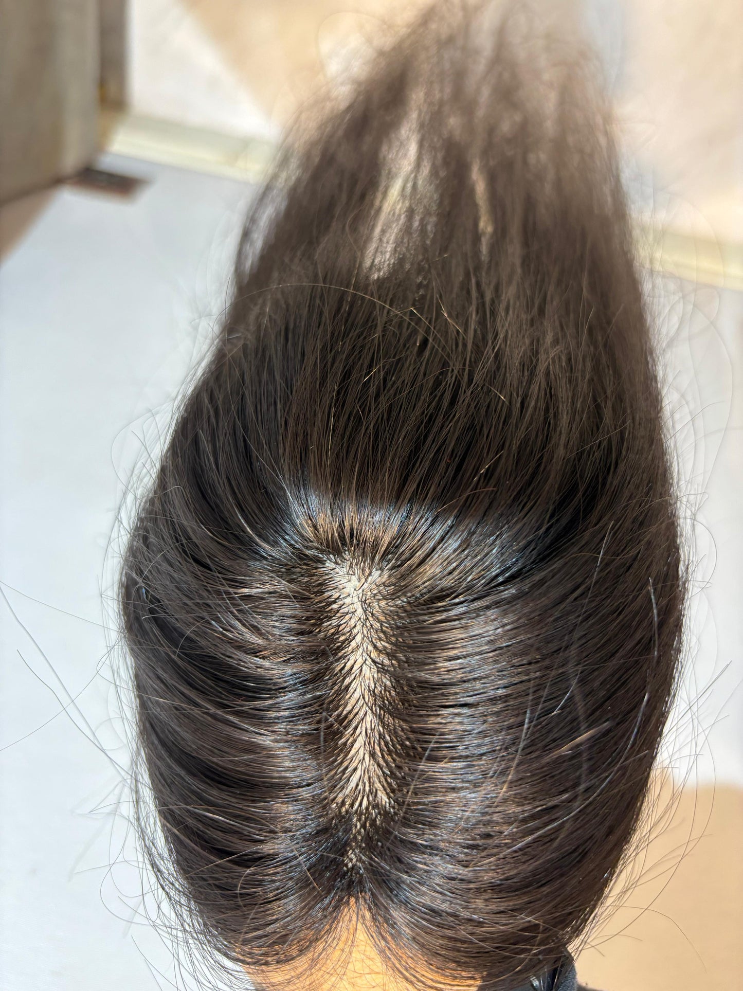 Hair Topper for PCOS Hair Loss | Silk Base | Natural Black | Straight | Remy Hair India